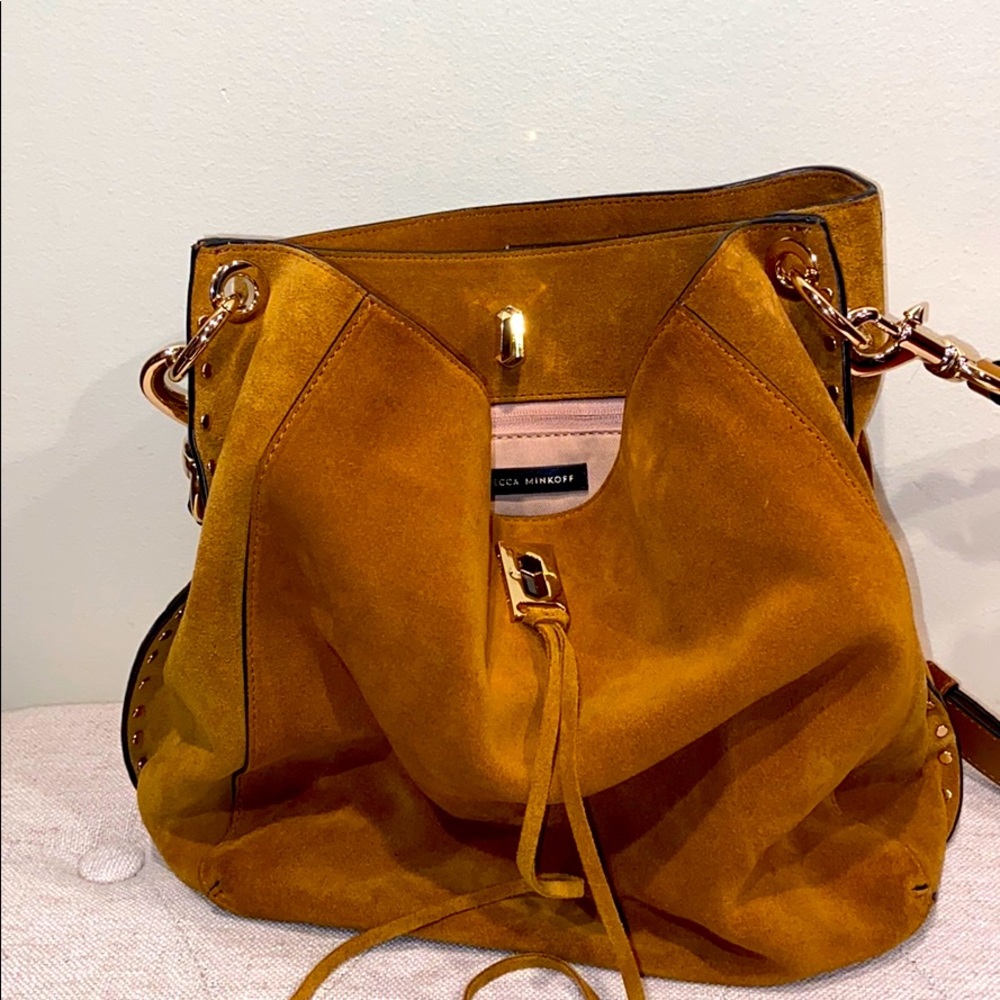 Rebecca minkoff suede purse